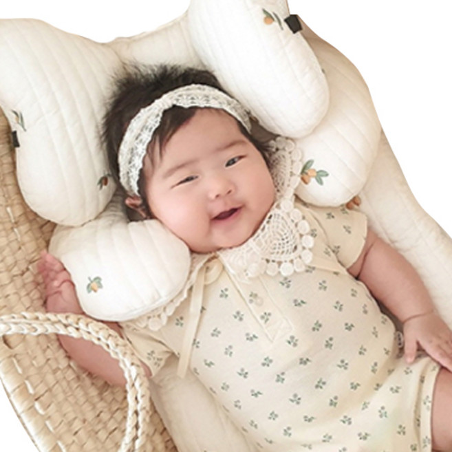 마롤로뜨 자수 누빔 유모차 시트, 싱싱올리브, 1개