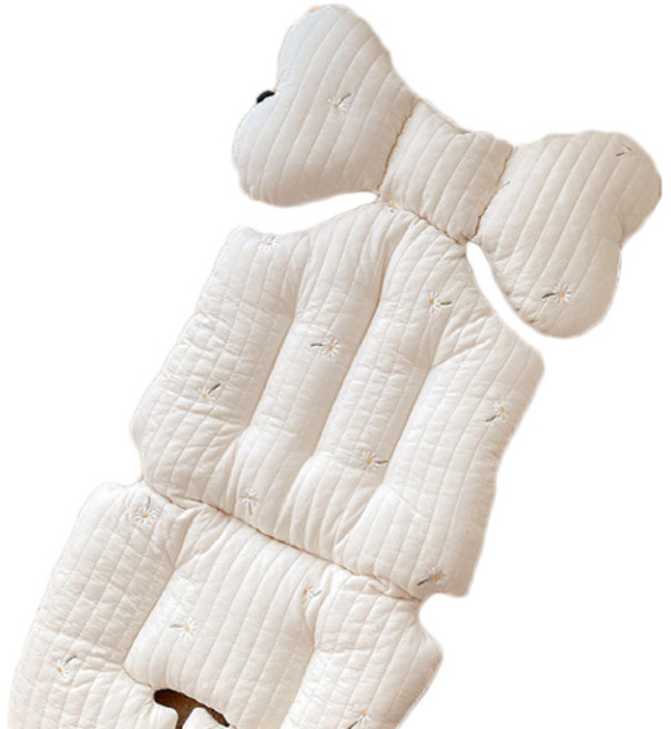 마롤로뜨 자수 누빔 유모차 시트, 데이지, 1개