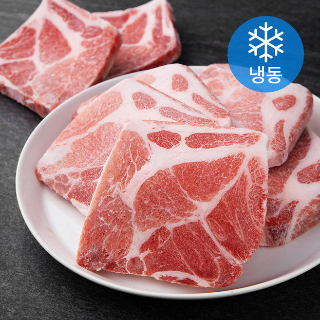 왕고기 캐나다산 돈목살 구이용 1.3cm (냉동), 3kg, 1개