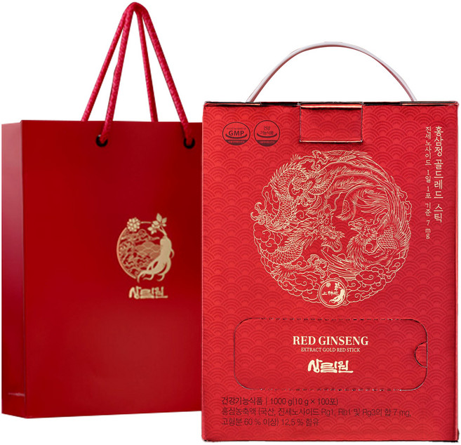 상림원 홍삼정 골드레드 스틱 + 쇼핑백, 1kg, 1개