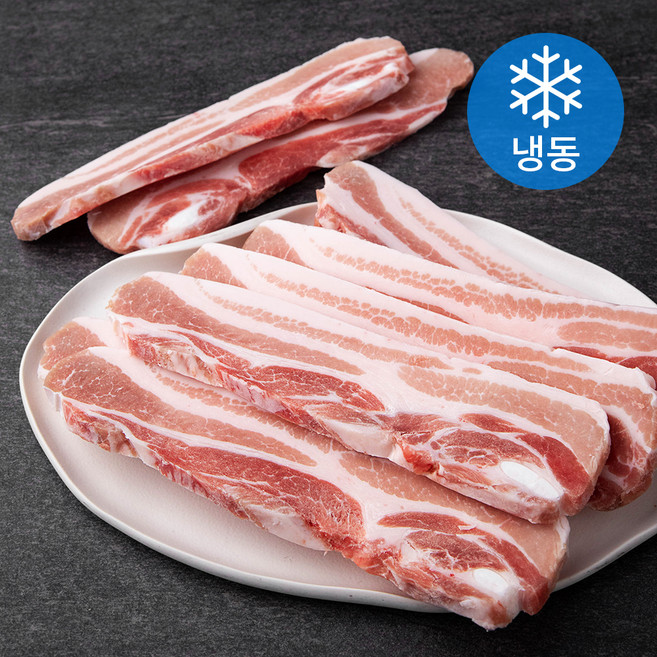 국내산 왕건 돈삼겹살 구이용 두께 1cm (냉동), 3kg, 1개