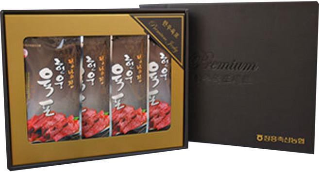 장흥축협 정남진 HACCP 인증 받은 건강한 한우육포 선물세트 4p, 40g, 1세트