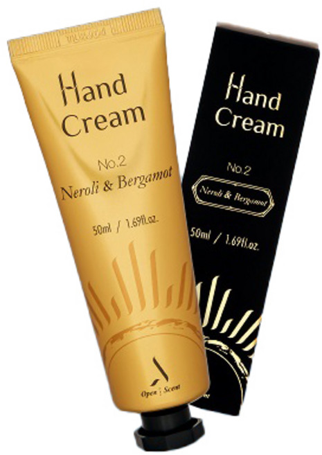 오픈더센트 퍼퓸 핸드크림 네롤리 & 베르가못 + 쇼핑백, 50ml, 1개