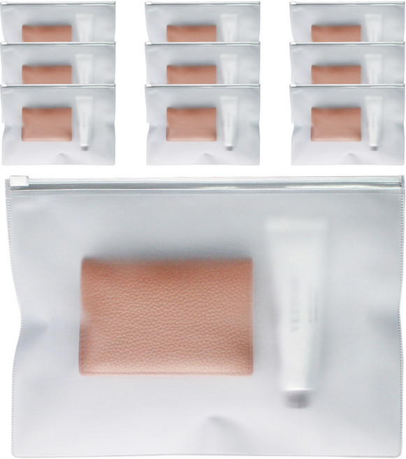 베스트팩 슬라이드형 PVC 반투명 지퍼백, 1개입, 10개