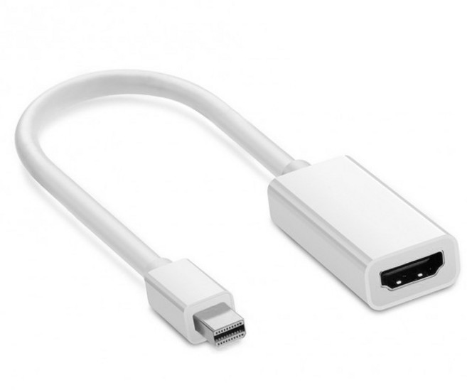 아모란나 mini DP to HDMI 변환 아답터 17cm, 1개