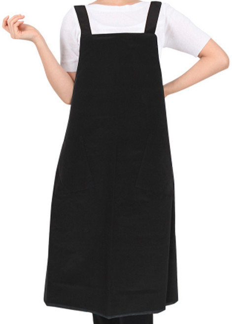 SF패션 기본 롱X형 앞치마 AE26LL, 검정, 1개