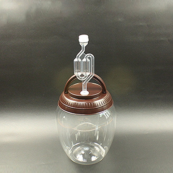 행복한농부 S자형 에어락 + PET 과실주병 4.5L 세트, 1세트