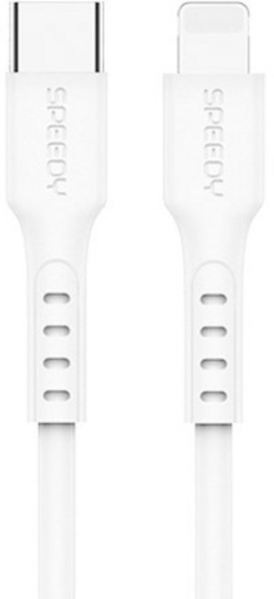 C to 8핀 PD 고속충전 케이블 2m, 1개, 화이트