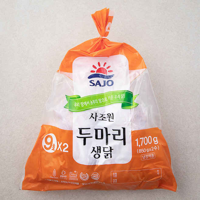 사조원 육계 9호 두마리 (냉장), 1.7kg, 1개