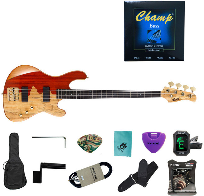 콜트 RITHIMIC 베이스 기타 + 구성품 11종, Natural Glossy, 1개