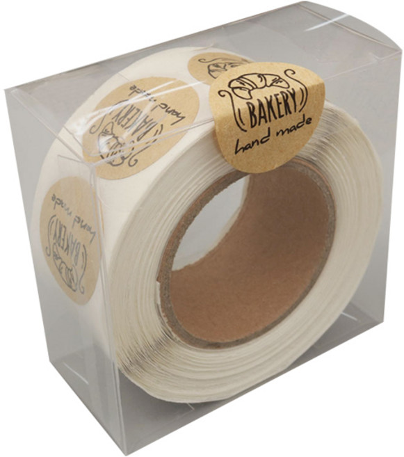 핸드메이드 크라프트지 스티커 500p 세트, 베이킹스타일, 1세트