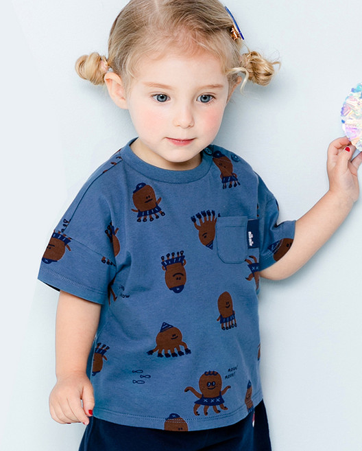 밀크마일 아동용 뉴투투팸 반팔 티셔츠