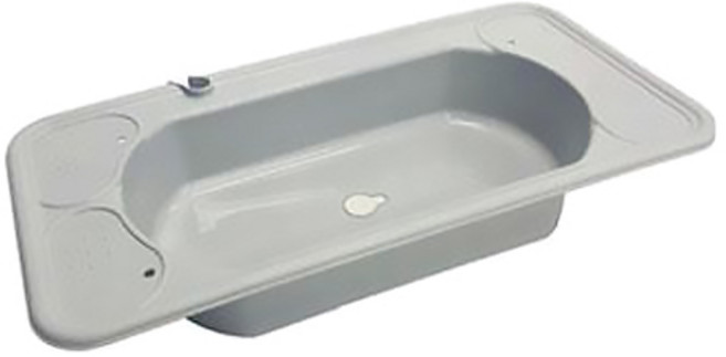 버드시아 펫클 이지워시 강아지 욕조, 그레이, 1개