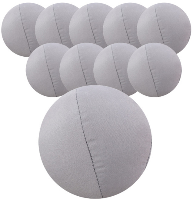 레드퍼피 펫 플레이 봉제공 150mm, 무지그레이, 10개