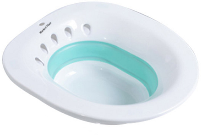 마켓플랜 접이식 폴딩 좌욕기, 1개, 민트