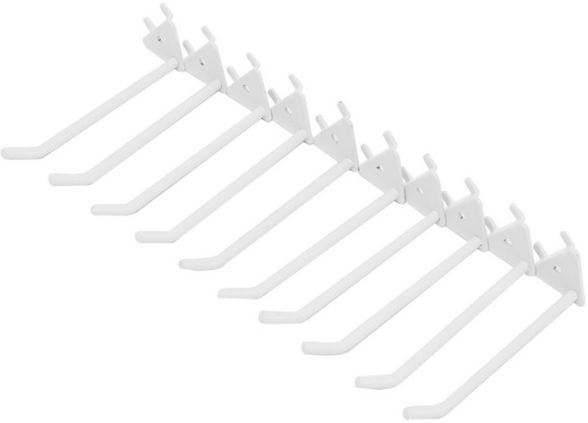 타공판 프리미엄 이중후크 S 5cm, 화이트, 10개