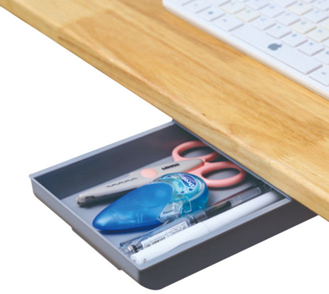 정리중독 접착식 미니수납함 대형, 그레이, 1개