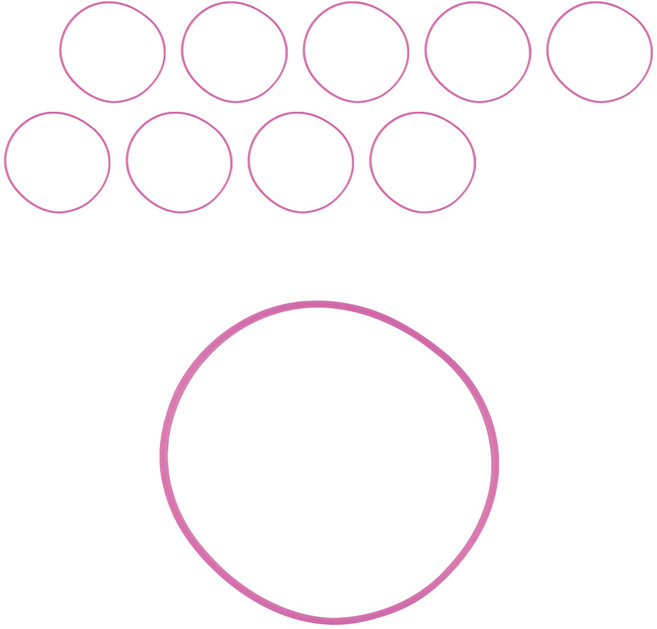 씨 에스 동양상사 식판 실리콘 패킹, 핑크, 10개