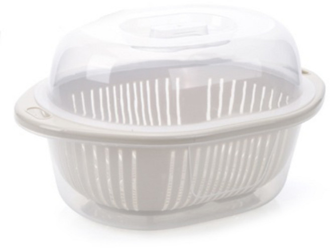 블럭마트 주방 식기 보관함 물빠짐 건조기, 크림, 1개