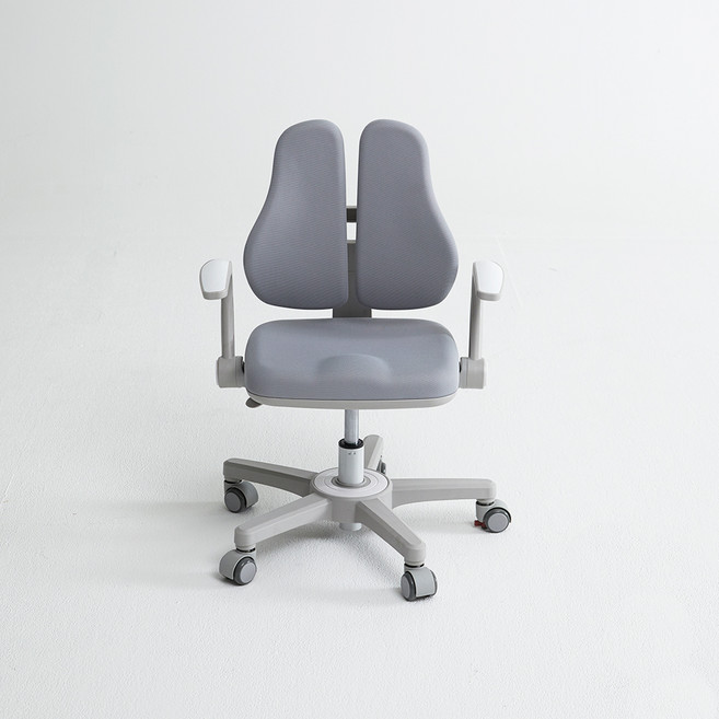 위드그로우 지니 의자 i107S + 의자커버 + 팔걸이 세트 방문설치, 그레이