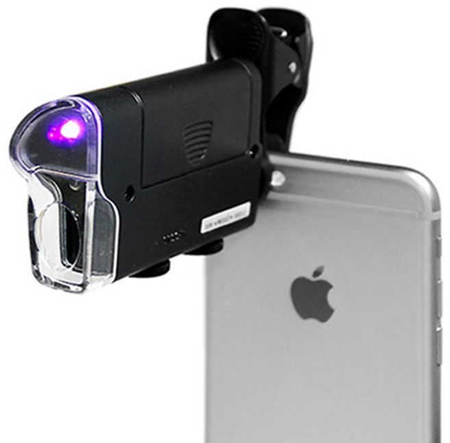 스마트폰 카메라 현미경 대형, 블랙, 1개