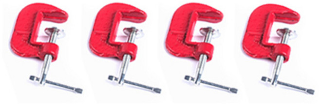 클램프 C타입 63 x 40 mm, 4개