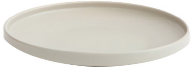 코지테이블 접시, 1개, 크림