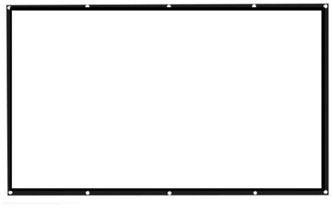 러브트리스 빔프로젝터 휴대용 스크린 2.03 x 1.15 m, 92인치 16:9