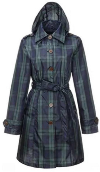 헬로버디 여성용 골프 레인코트, 브리티시그린, 1개