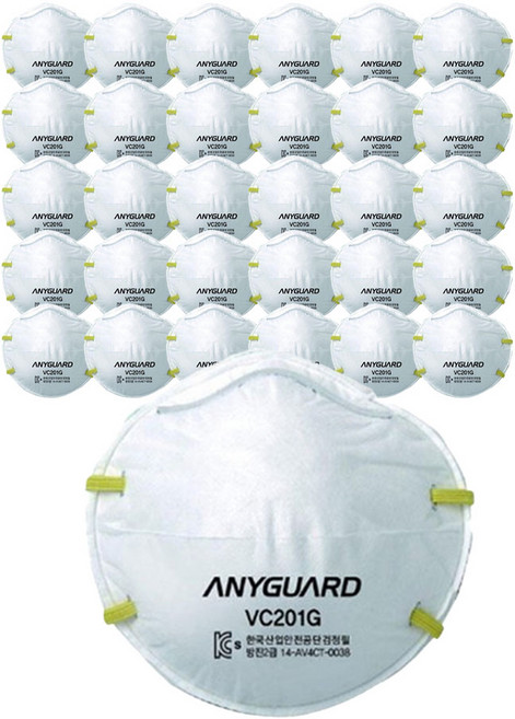 애니가드 방진 2급 마스크 VC201G, 200개