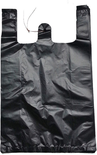 부국비닐봉투 손잡이 일반마트봉투 5호 검정, 20L, 100개