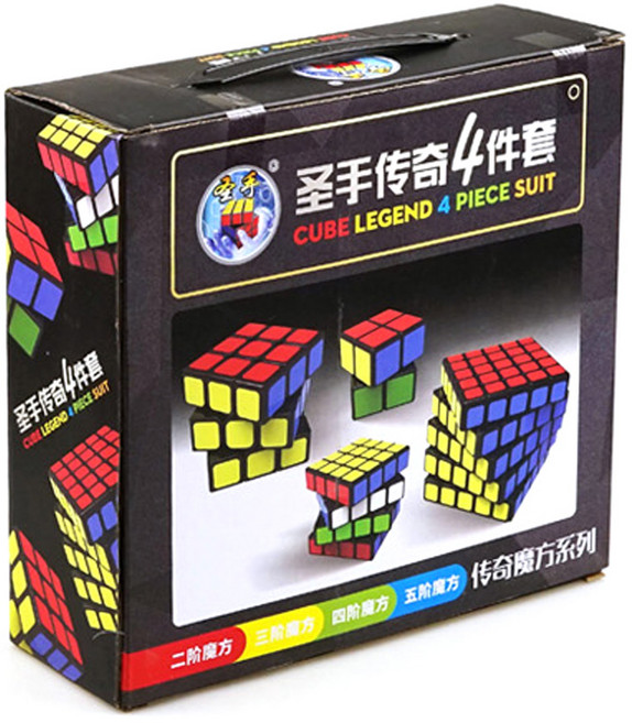 성쇼우 큐브 4종 세트, 블랙, 1개
