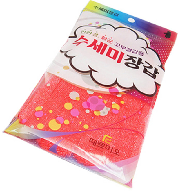 때르미오 수세미장갑 벙어리형 색상 랜덤배송, 1개입, 1개