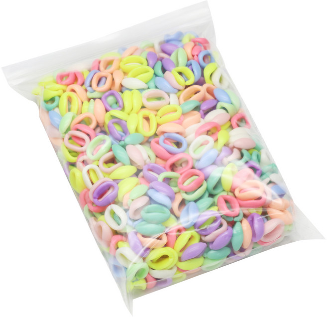 캔디컬러 토이체인 랜덤혼합 250g 11 x 16 mm 560p, 혼합색상(랜덤발송), 1개