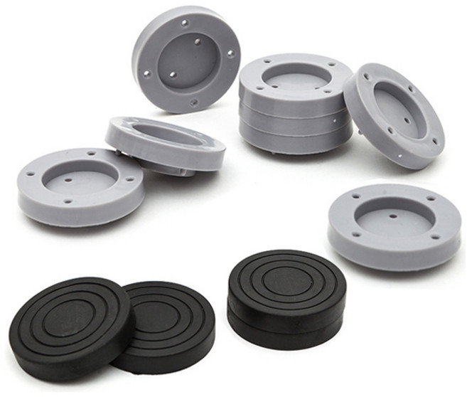 지오비즈 세탁기 받침대 블랙4p + 그레이 8p 세트, 1세트