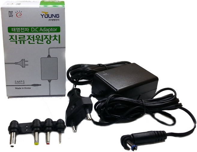 태영전자 DC 어댑터 직류전원장치 15V 1A, 1개, 1.5m