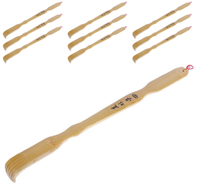 다매다매 대나무 효자손, 브라운, 10개