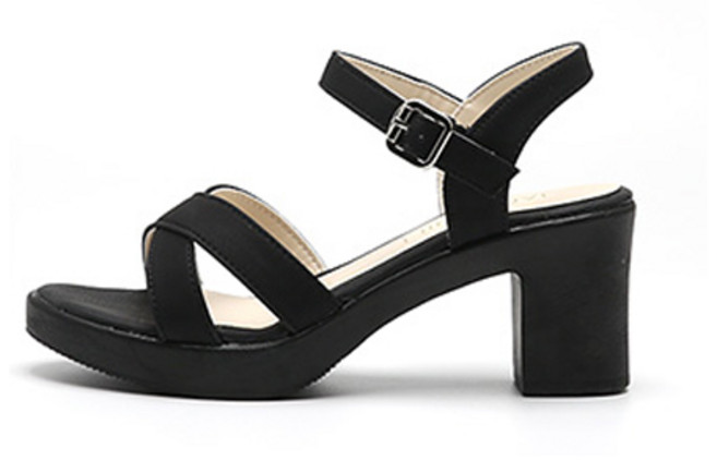 잭앤질 여성용 엑스트랩 통굽 샌들 7.5cm JB1384