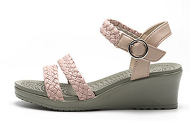 잭앤질 여성용 트위스트랩 웨지샌들 5.5cm JB1391