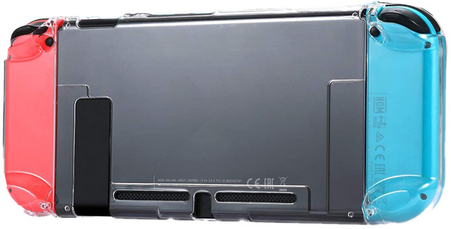 업마켓 닌텐도 스위치용 투명 크리스탈 슬림 케이스, 1개