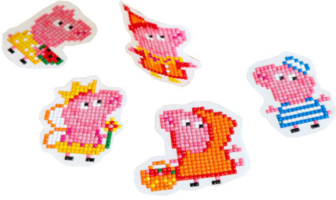 데코홈 보석십자수 스티커 만들기 DIY 세트, 05 페파피그, 1세트