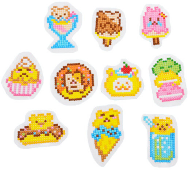 데코홈 보석십자수 스티커 만들기 DIY 세트, 11 아이스크림, 1세트