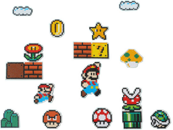 보석십자수 스티커 만들기 DIY 세트, 16 마리오, 1세트