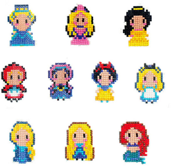 데코홈 보석십자수 스티커 만들기 DIY 세트, 01 프린세스, 1세트