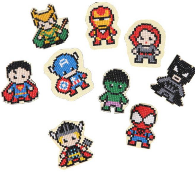 보석십자수 스티커 만들기 DIY 세트, 02 히어로, 1세트