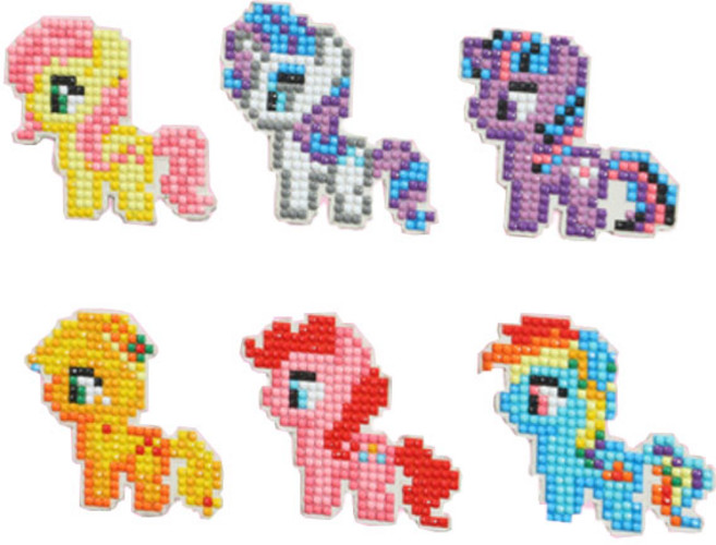 데코홈 보석십자수 스티커 만들기 DIY 세트, 17 유니콘, 1세트