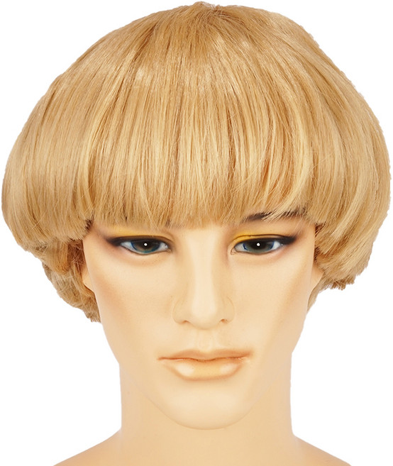 바가지 머리 파티 가발, 골드, 1개