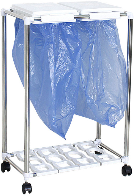 센스2030 분리수거함 1단 2p, 화이트