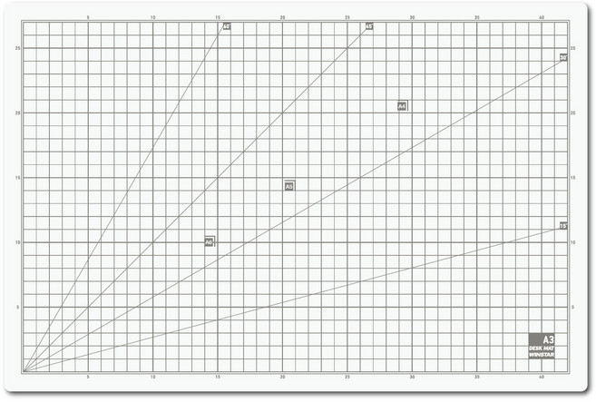 윈스타 칼라 데스크매트, 화이트그레이