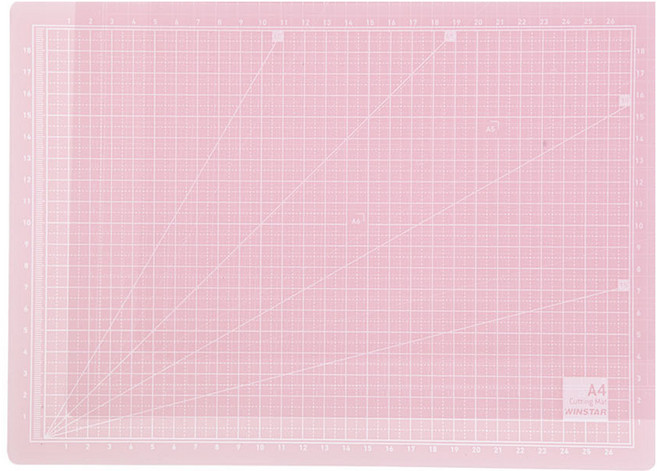 윈스타 반투명 커팅매트, 핑크
